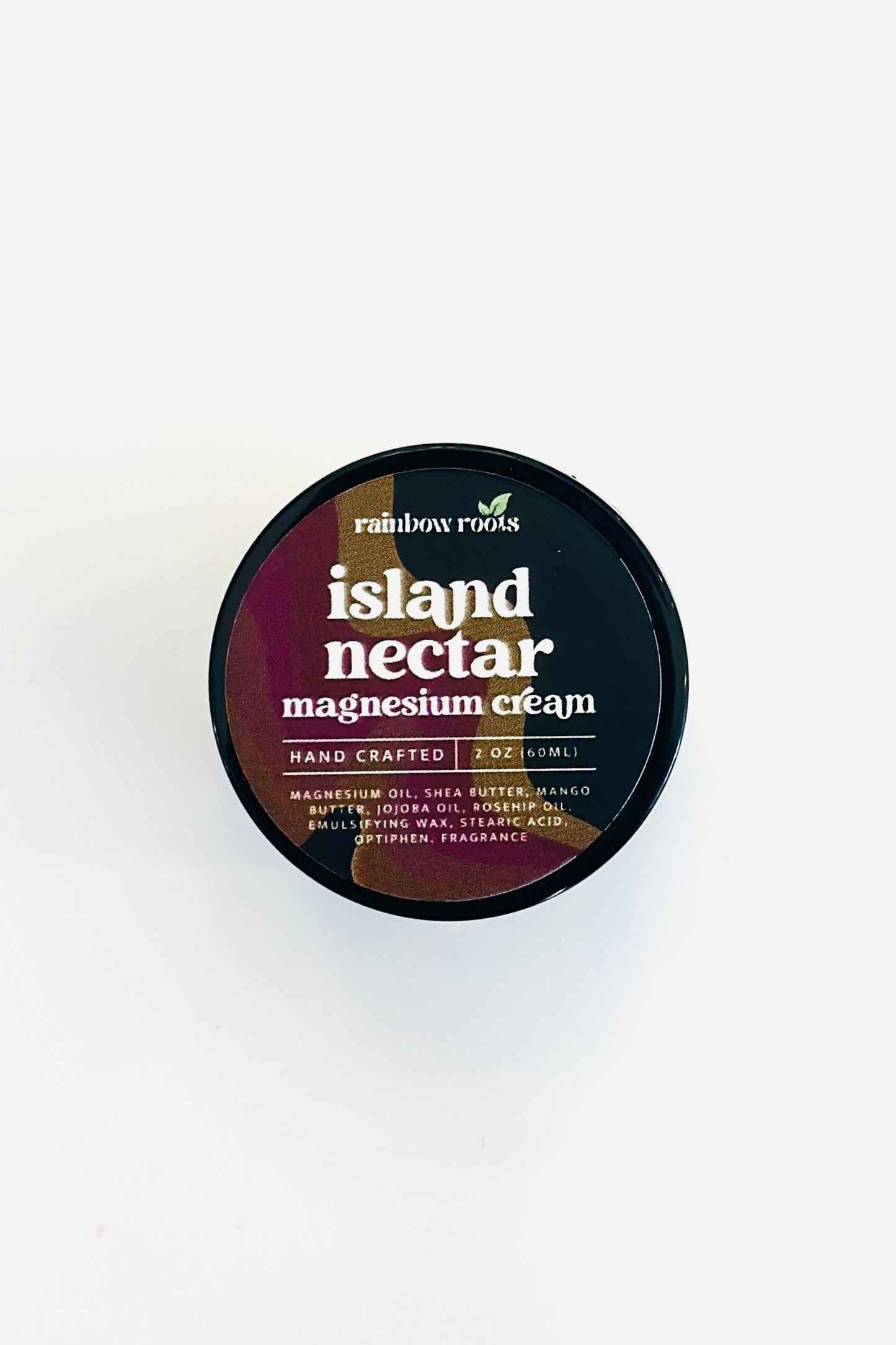 Island Nectar Magnesium Cream | Handcrafted - Topical - Sleep & Muscle Support | Rainbow Roots