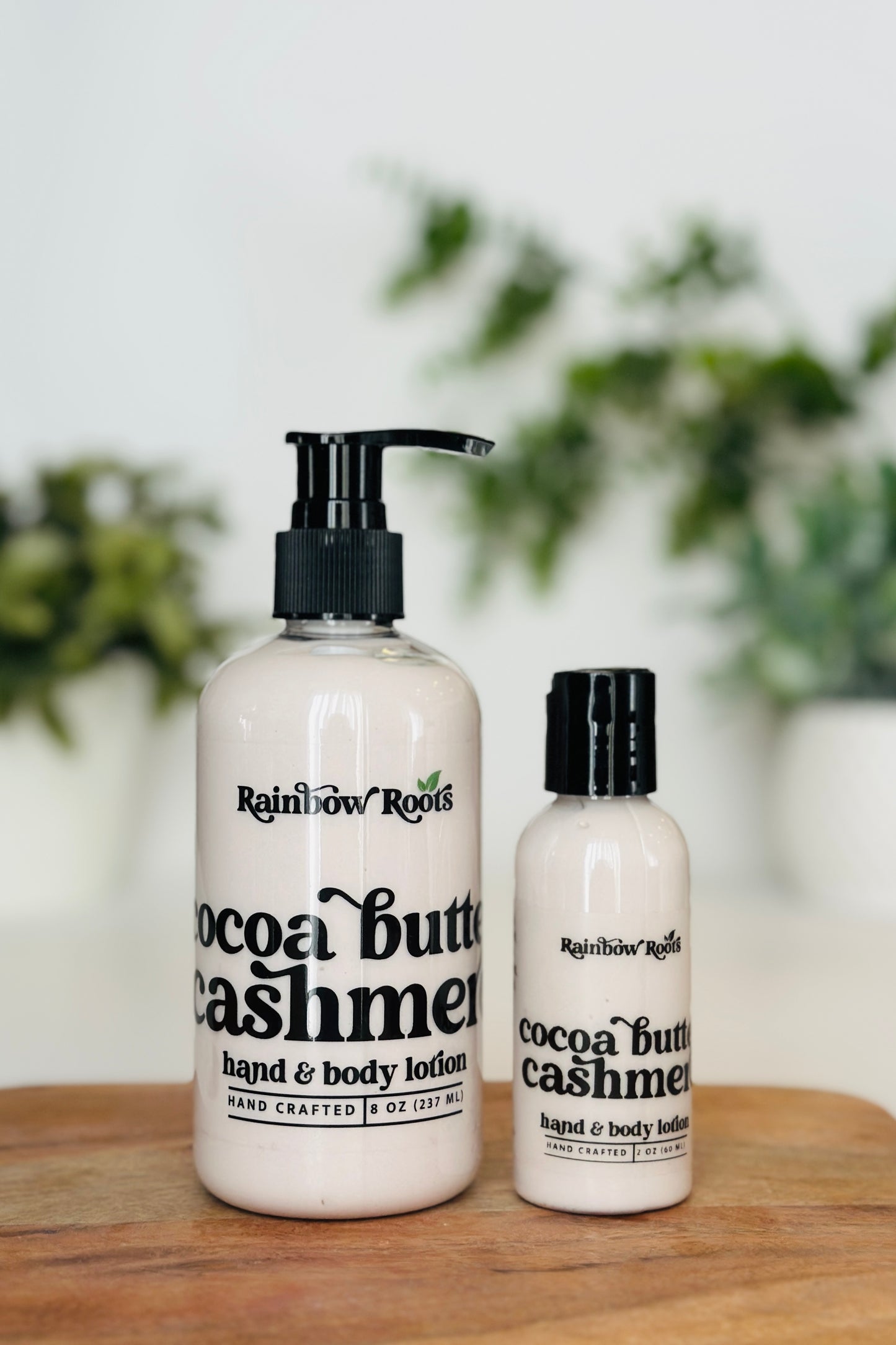 Cocoa Butter Cashmere Hand & Body Lotion | Handcrafted - Lightweight - Small Batch | Rainbow Roots