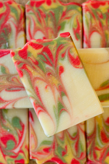 Falling Leaves | Handcrafted Vegan Cold Process Soap 4oz | Rainbow Roots