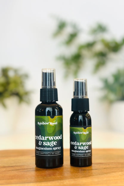 Magnesium Spray | Muscle Relief & Better Sleep | Topical Magnesium Chloride Oil - Fast-Absorbing | Rainbow Roots