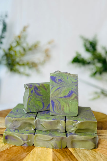 A Walk in the Woods | Handcrafted Vegan Cold Process Soap 4oz | Rainbow Roots