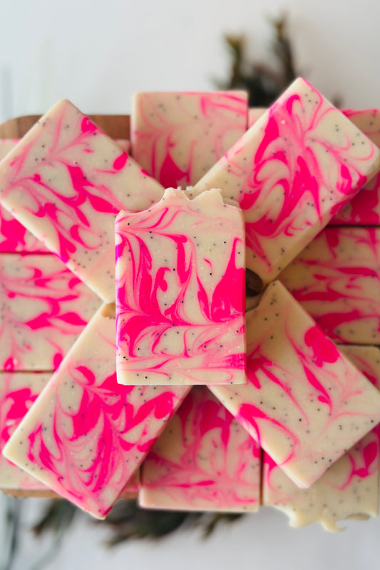 Pink Dragonfruit | Handcrafted Vegan Cold Process Soap 4oz | Rainbow Roots