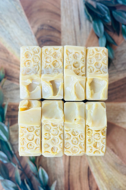 Oatmeal, Milk & Honey Soap | Handcrafted Vegan Cold Process 4oz | Rainbow Roots