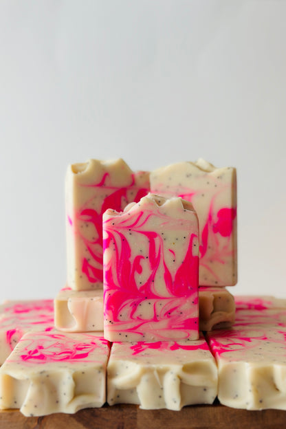 Pink Dragonfruit | Handcrafted Vegan Cold Process Soap 4oz | Rainbow Roots