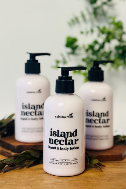 Island Nectar Hand & Body Lotion | Handcrafted - Lightweight - Small Batch | Rainbow Roots Body