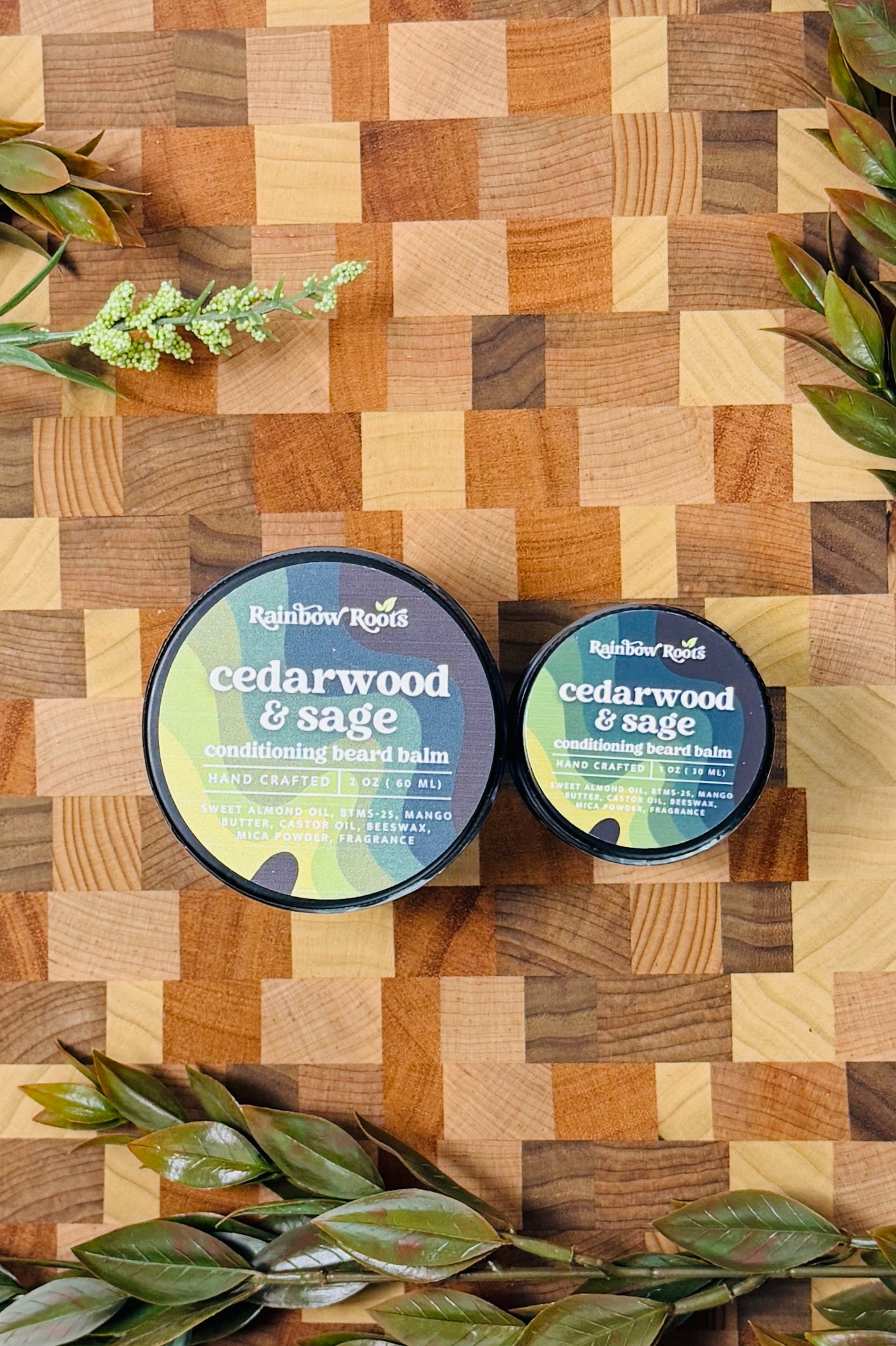 Conditioning Beard Balm | 1 oz | Soften - Style - Nourish | Rainbow Roots