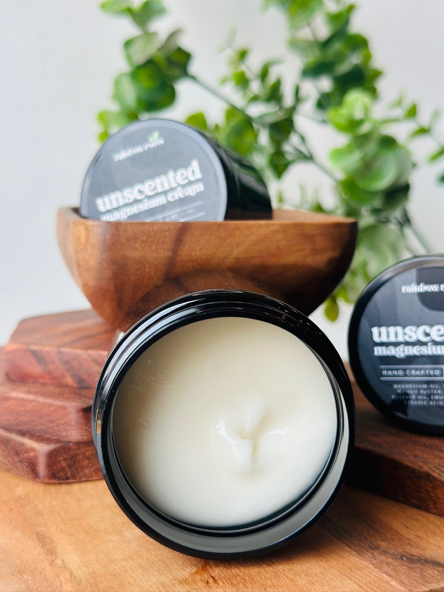 Naked [Unscented] Magnesium Cream | Handcrafted - Topical - Sleep & Muscle Support | Rainbow Roots