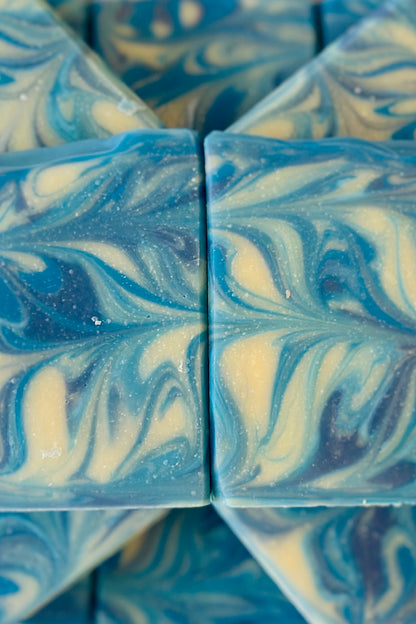 Coastal Waters | Handcrafted Vegan Cold Process Soap 4oz | Rainbow Roots