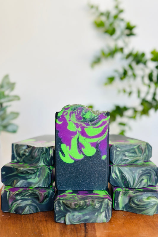 Witches Brew Halloween Soap | Handcrafted Vegan Cold Process 4oz | Rainbow Roots