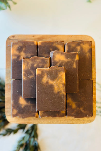 Toasted Pumpkin Spice | Handcrafted Vegan Cold Process Soap 4oz | Rainbow Roots