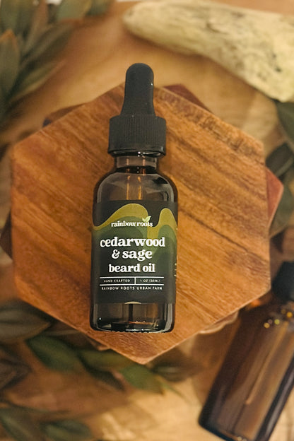 Handcrafted Beard Oil | Soften - Nourish - Strengthen | 1 oz | Rainbow Roots