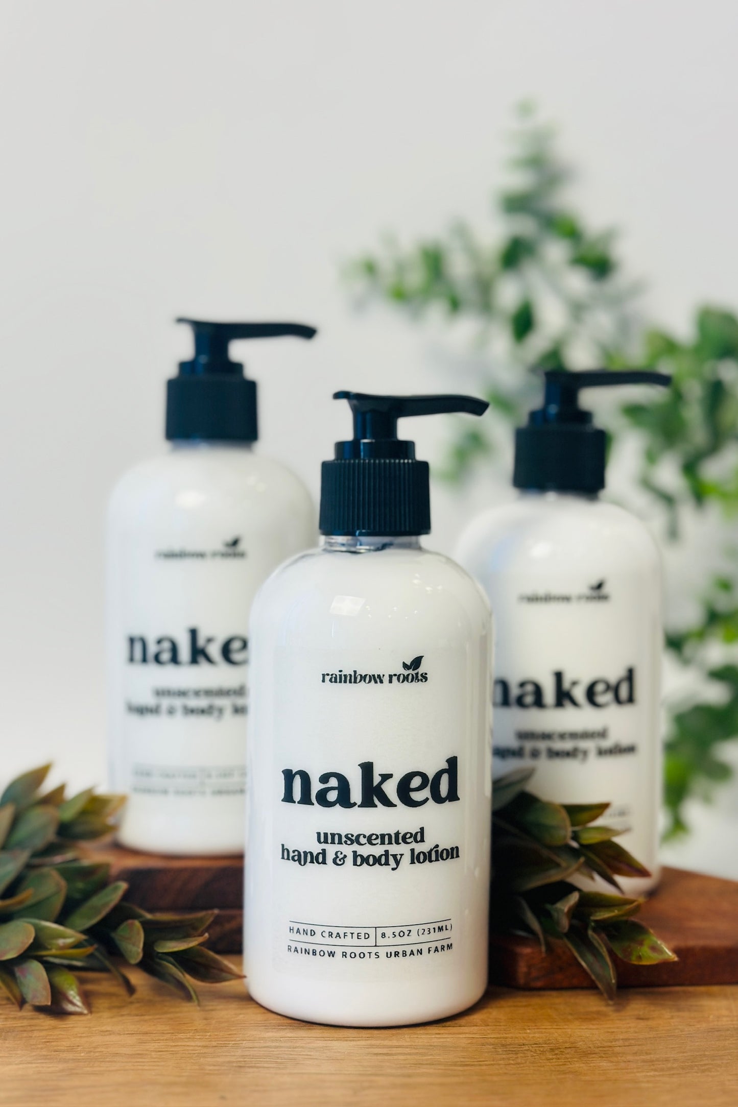 Naked [Unscented] Hand & Body Lotion | Handcrafted - Lightweight - Small Batch | Rainbow Roots Body