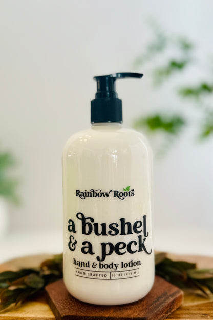 A Bushel & A Peck Hand & Body Lotion | Handcrafted - Lightweight - Small Batch | Rainbow Roots