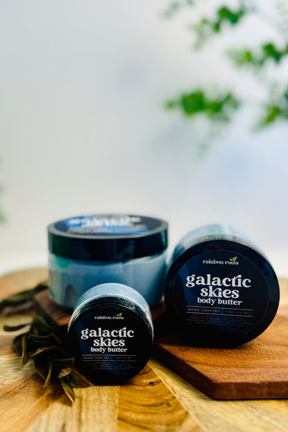 Galactic Skies Body Butter | Handcrafted - Emulsified - Hydrating | 4oz - 8oz | Rainbow Roots