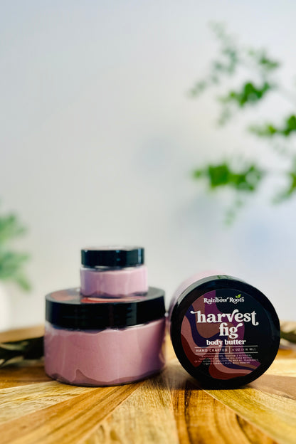 Harvest Fig Body Butter | Handcrafted - Emulsified - Hydrating | 1oz - 4oz - 8oz | Rainbow Roots